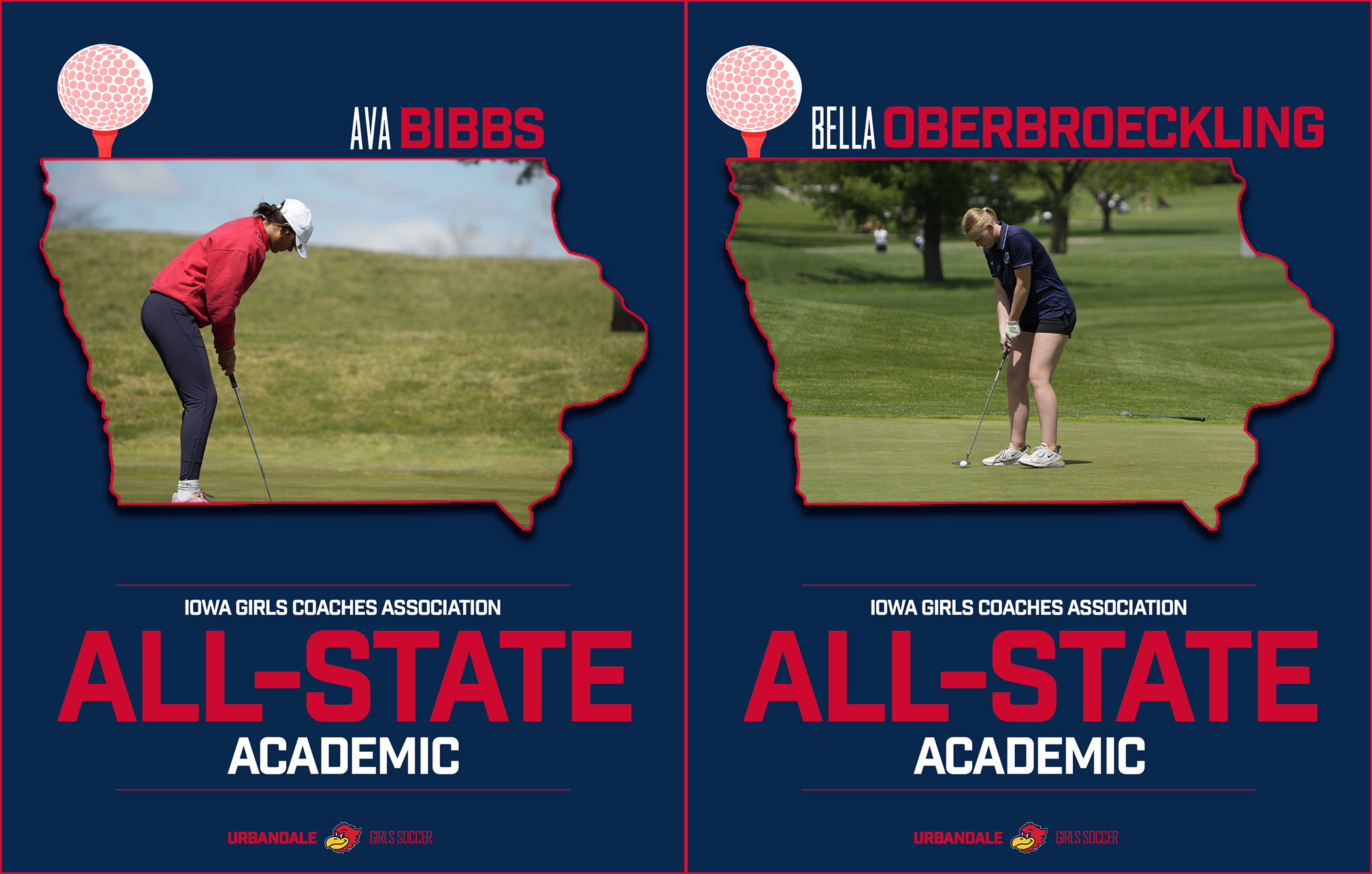Bibbs, Oberbroeckling Make Academic All-State Team
