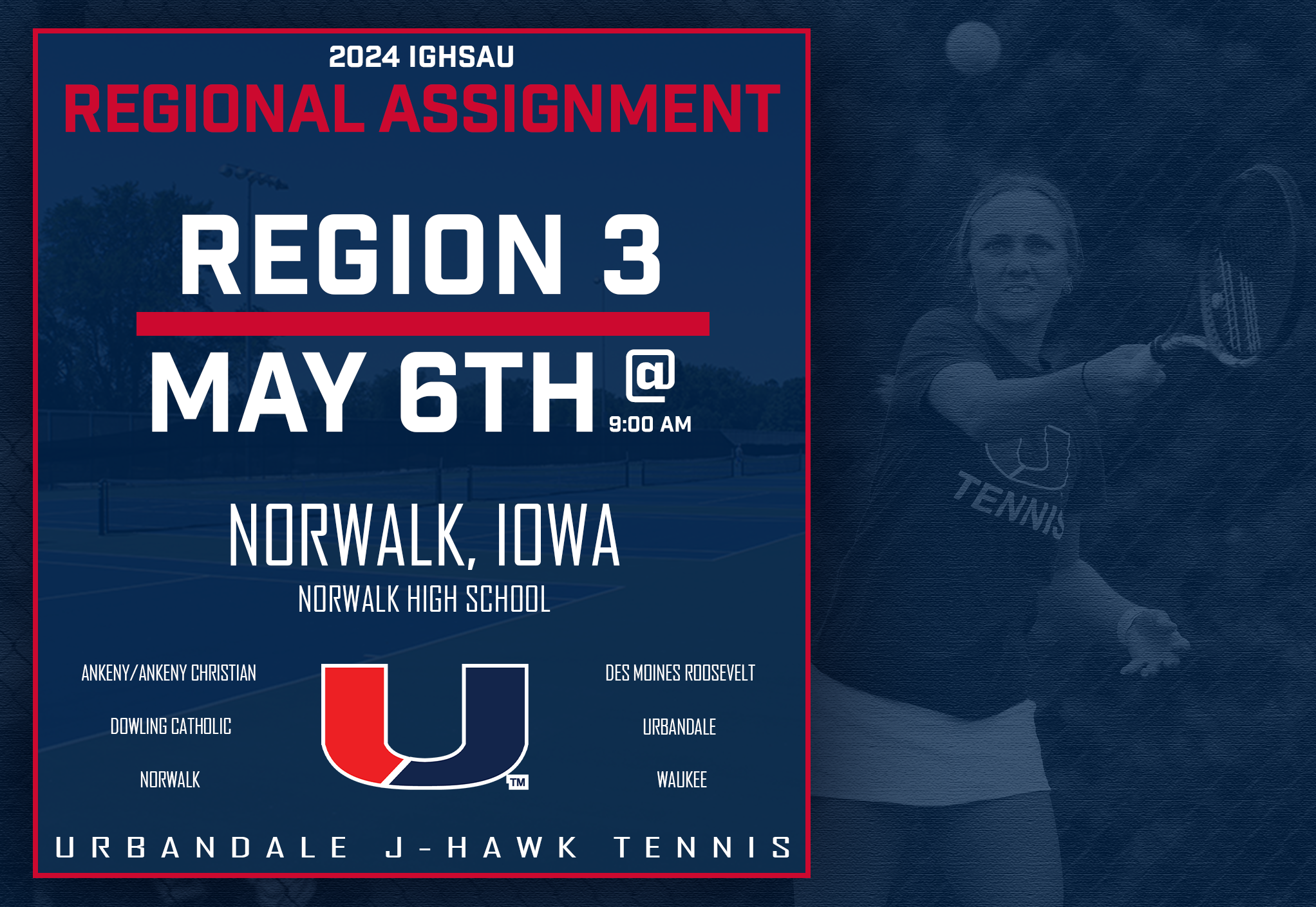 2024 Girls Tennis Singles & Doubles Postseason Assignment