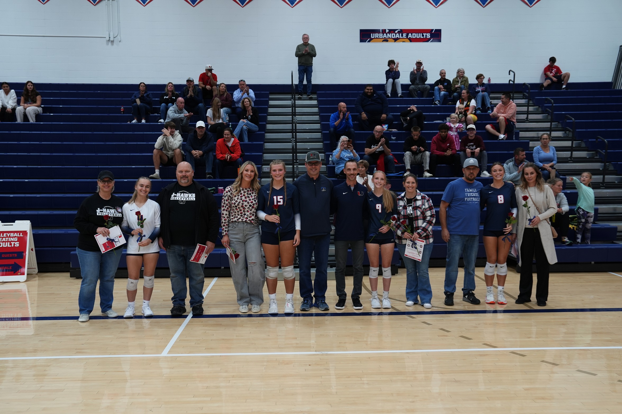 Four J-Hawks Honored on Senior Night