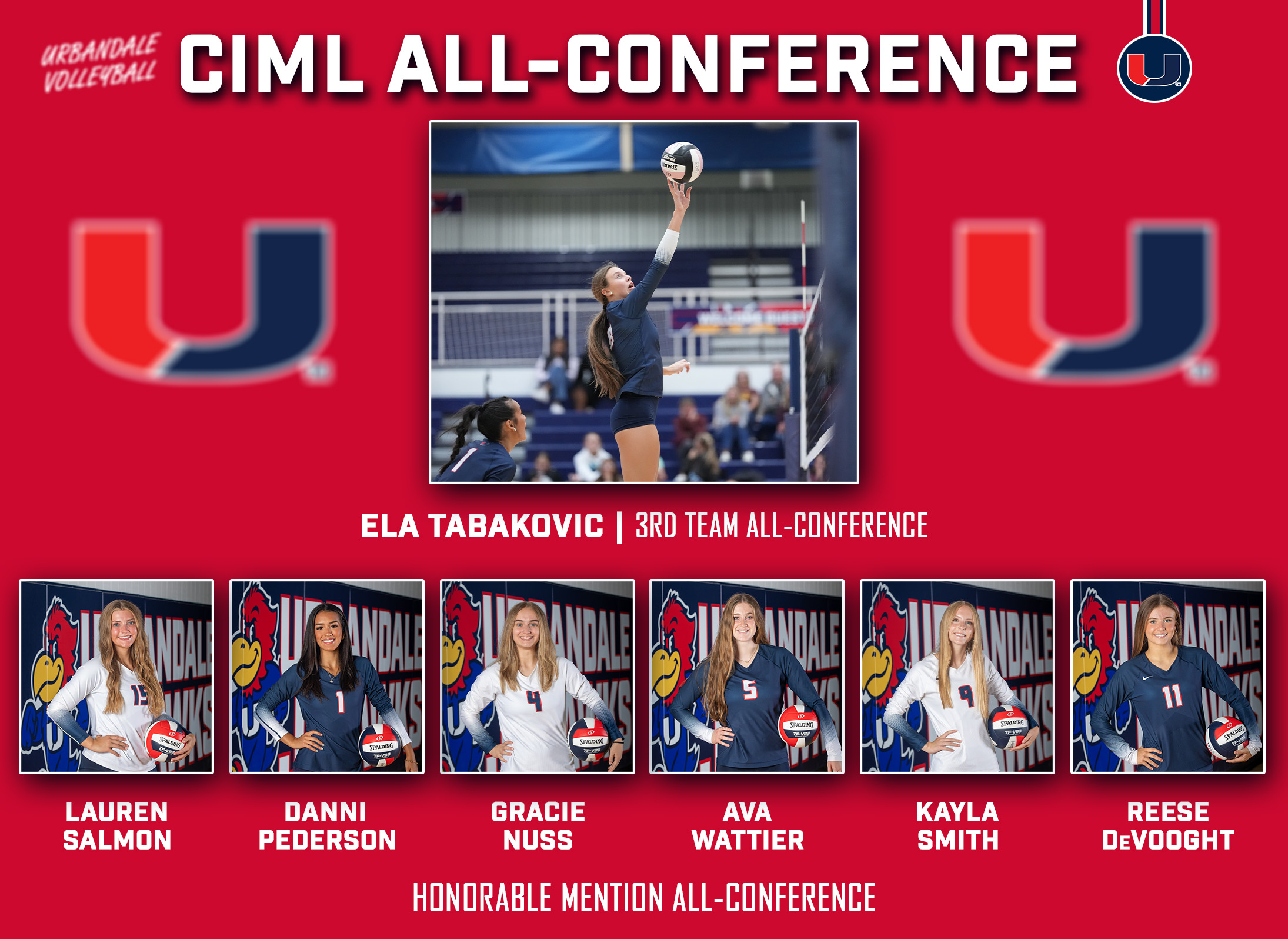 7 J-Hawks Named to CIML All-Conference Teams